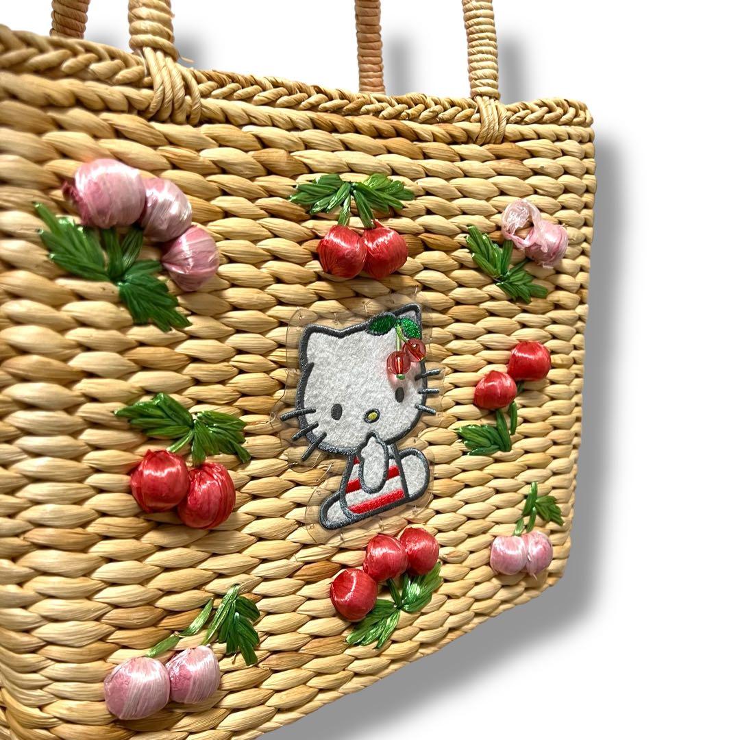 ハローキティ カゴバッグ サクランボ