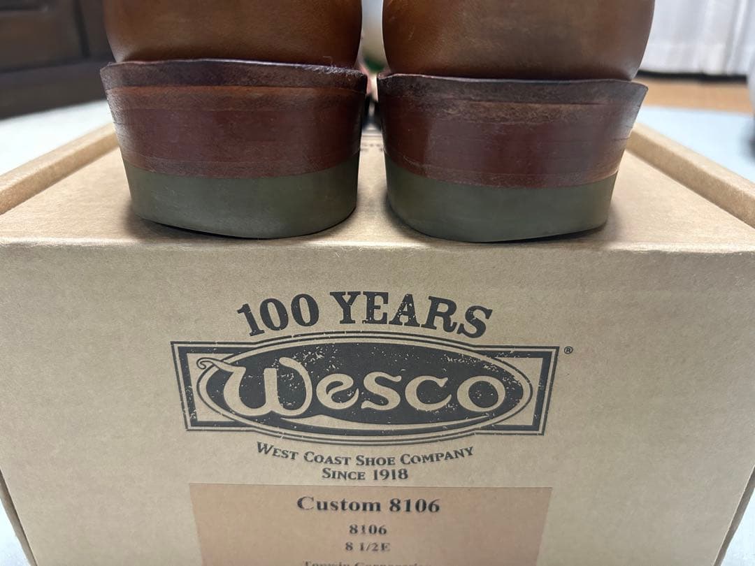 Wesco 100周年ウエスコ 8106 81/2 ブリティッシュタン