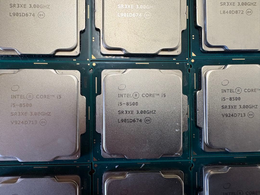 中古 Intel CPU Core i5-8500 3.00GHz 23個セット