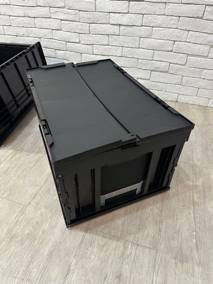 ⭐️【全国送料無料】2個セット　折りたたみ　プラスチック　コンテナ　ケース　収納