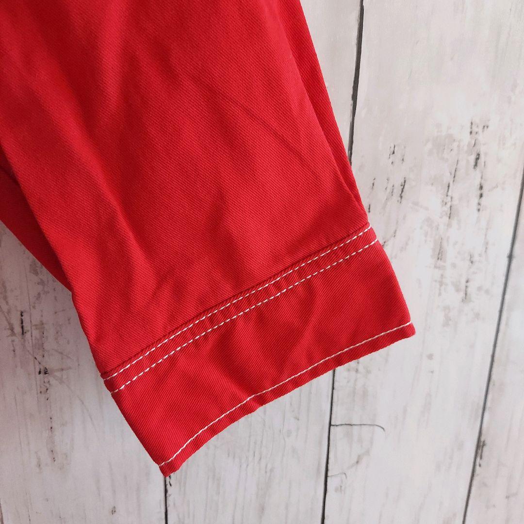 【Snap-on】美品 スナップオン 刺繍 オールインワン XL 赤