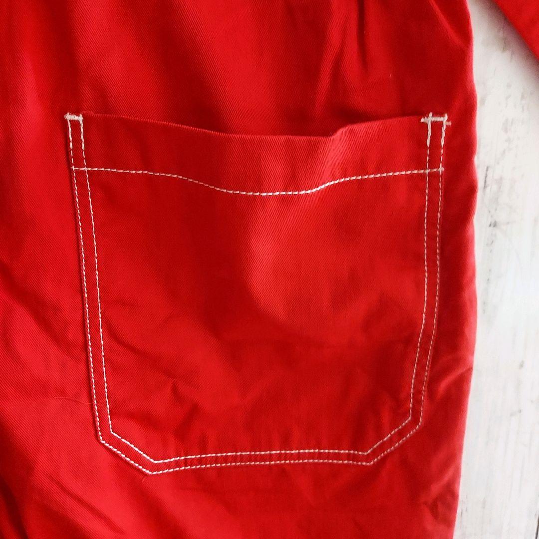 【Snap-on】美品 スナップオン 刺繍 オールインワン XL 赤