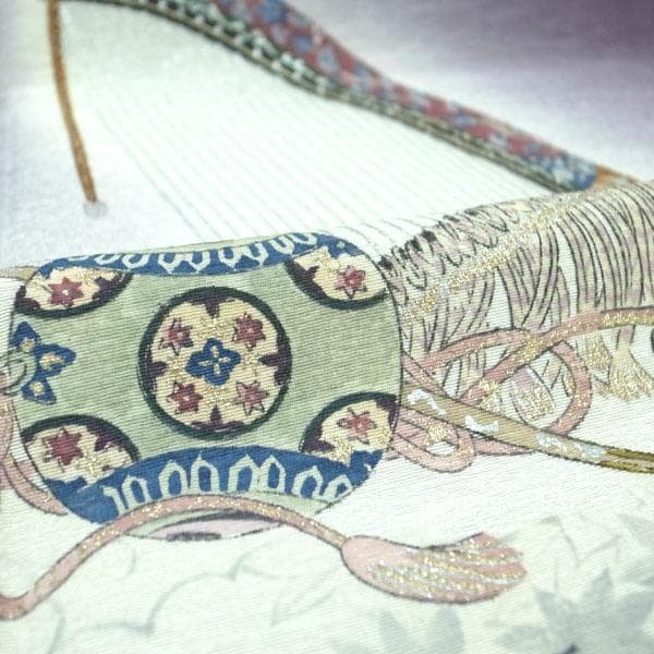 訪問着 着物 袷 樽本伊勢蔵 摺り友禅 手描き 裄65 Ｍ 新古品 sn1793