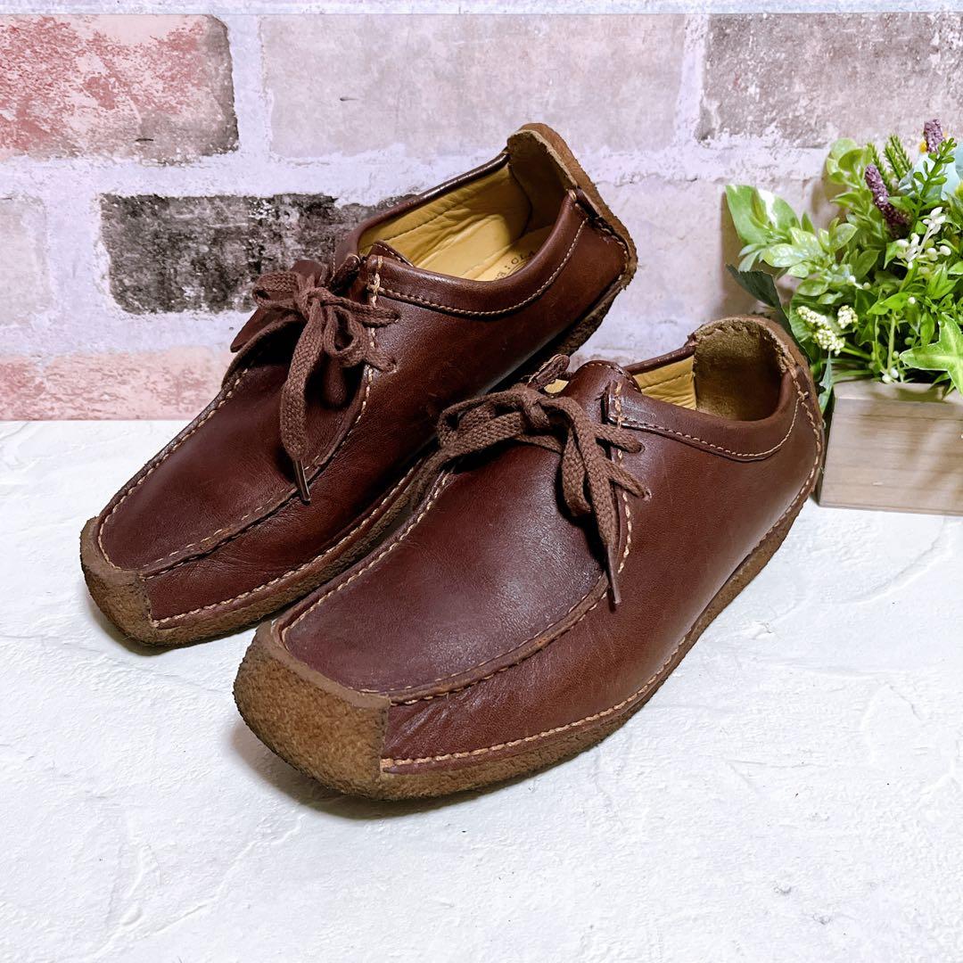【Clarks クラークス】ナタリー ワラビー モカシン レザー 4.5 美品