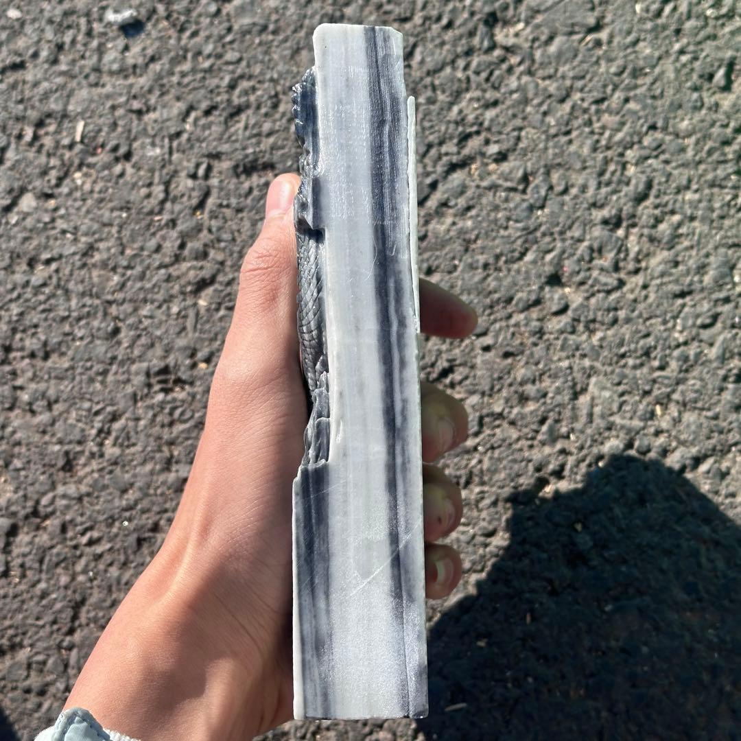 天然石太極石の龍　置物　ご購入前に在庫確認必要G.156