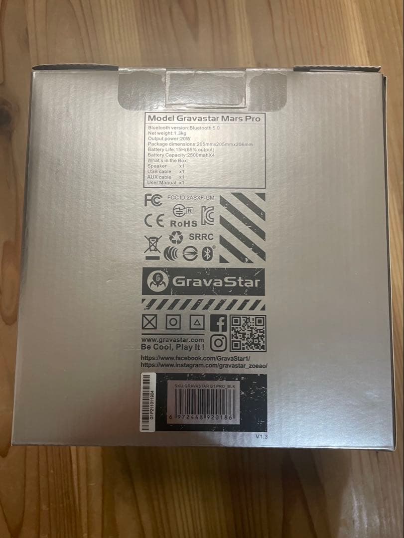[未開封]GravaStar Mars Pro Bluetoothスピーカー