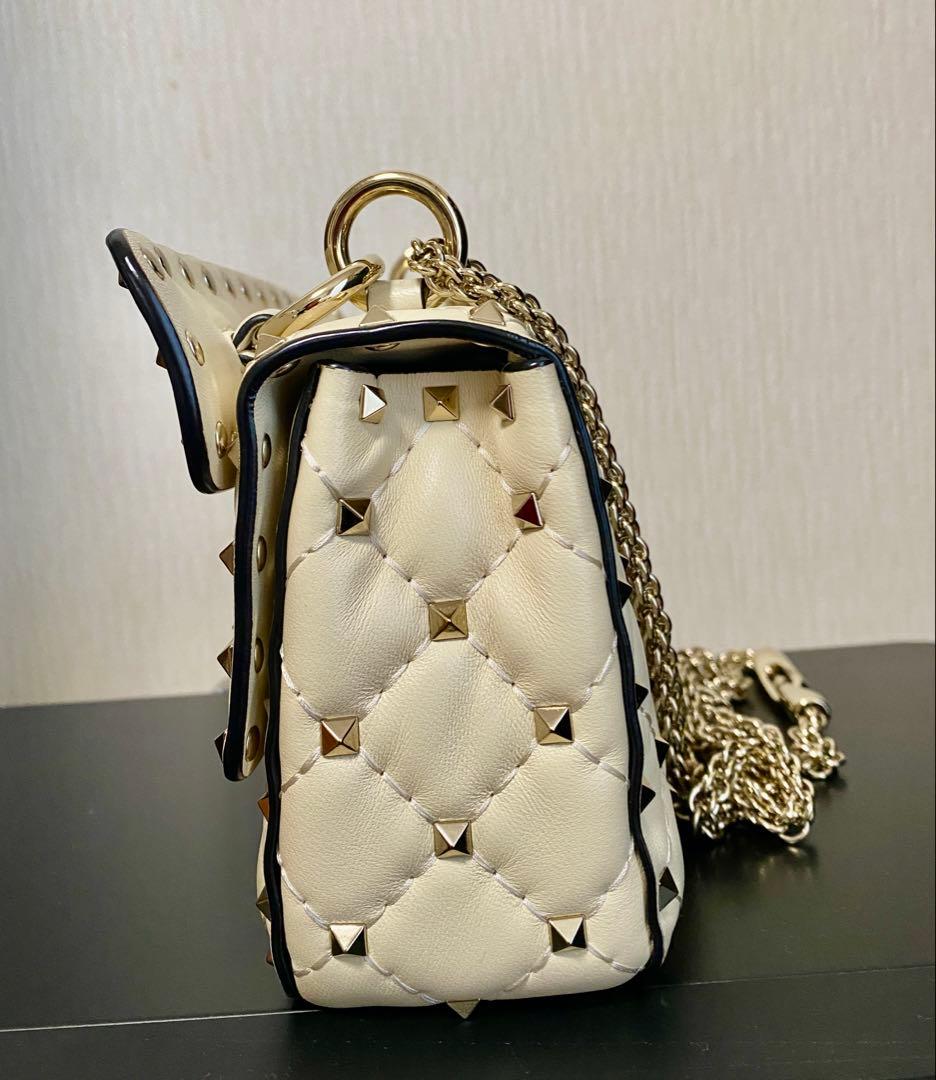 VALENTINO ロックスタッズスパイクスモールショルダーバッグ