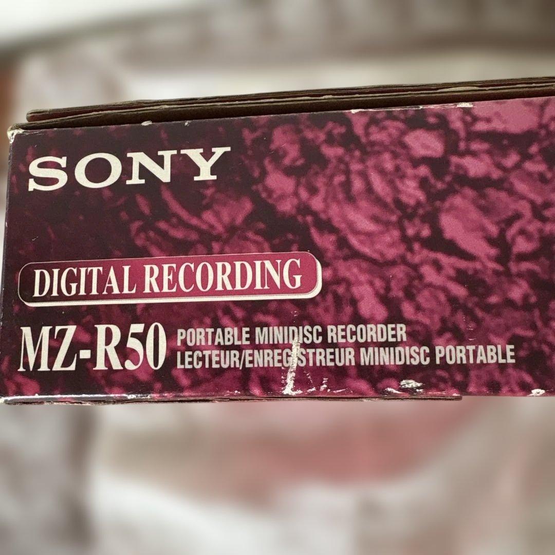 SONY MZ-R50 ポータブルMDレコーダー マライアキャリーMD、新MD