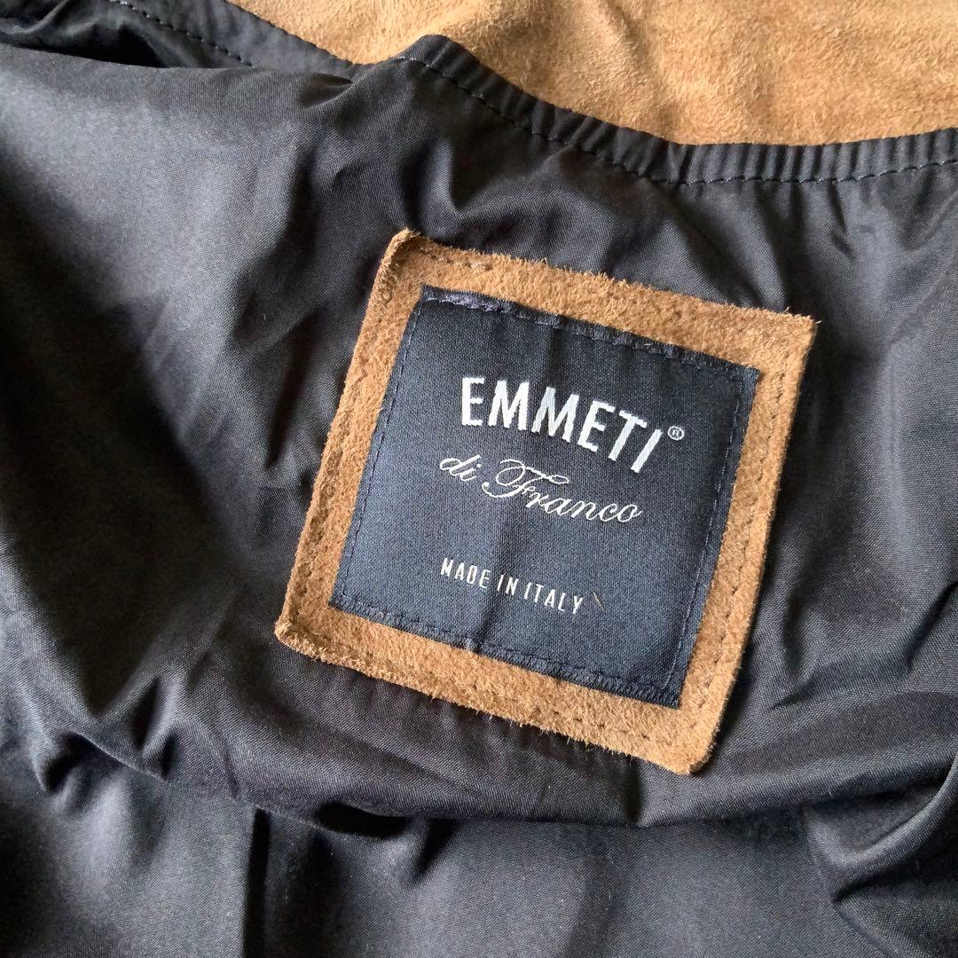 EMMETI エンメティ スエードモッズコート 44 ブラウン イタリア製