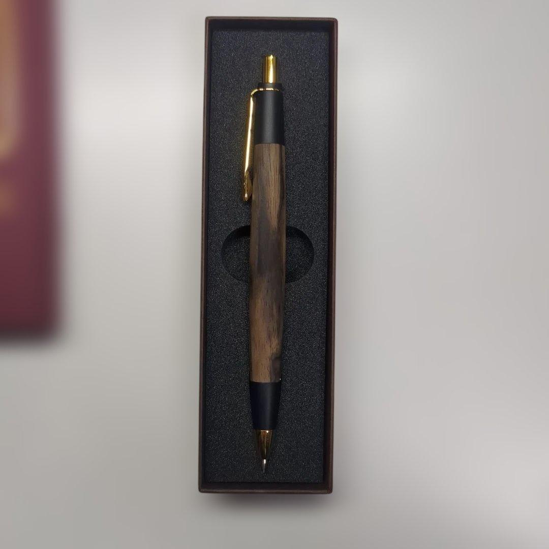 ボナンペン　黒柿　シャーペン　真鍮 検索用工房楔野原工芸屋久杉工房京あけぼの工房