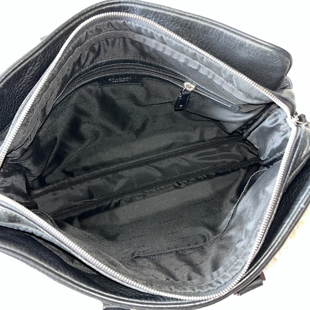 ブルガリ アーバン ビジネスバッグ ブリーフケース 2way 黒 レザー