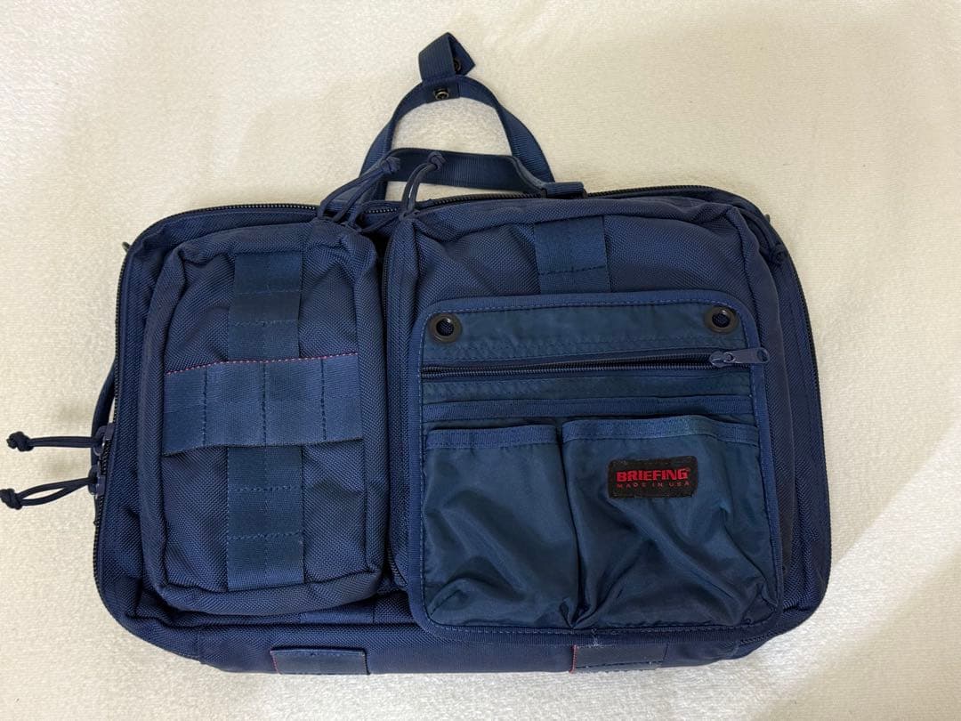 週末割引　BRIEFINGxBEAMS PLUS 別注　3WAYバッグ　ネイビー