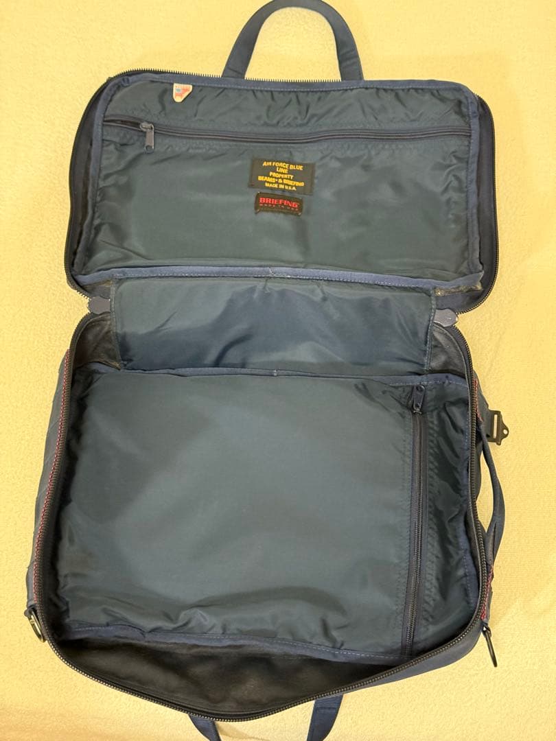 週末割引　BRIEFINGxBEAMS PLUS 別注　3WAYバッグ　ネイビー