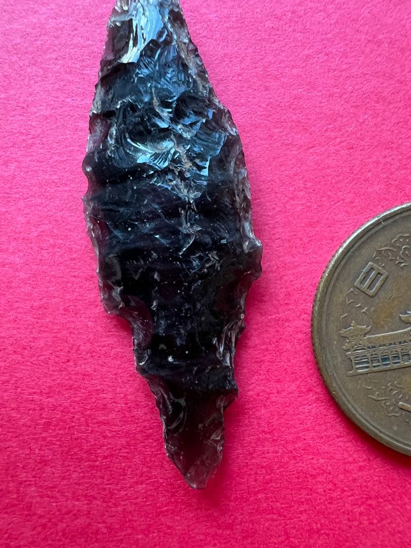 石器　黒曜石製のとてもスペシャルな石鏃　sp1