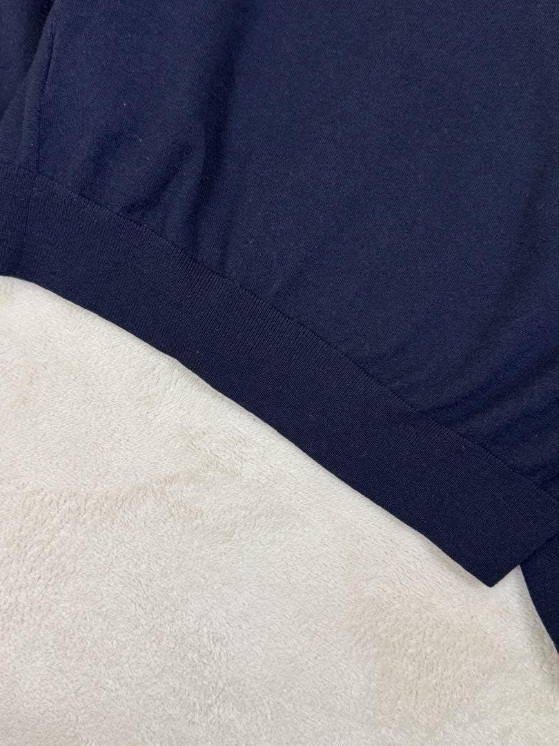 ORCIVALオーシバル　メタルボタンカーディガン　ボリュームスリーブ　紺色