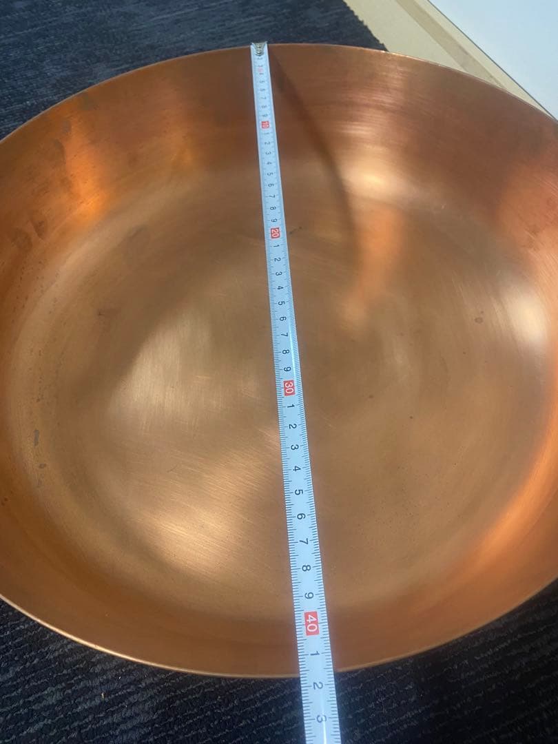 純銅製 業務用 大型 銅鍋 天ぷら鍋 42cm