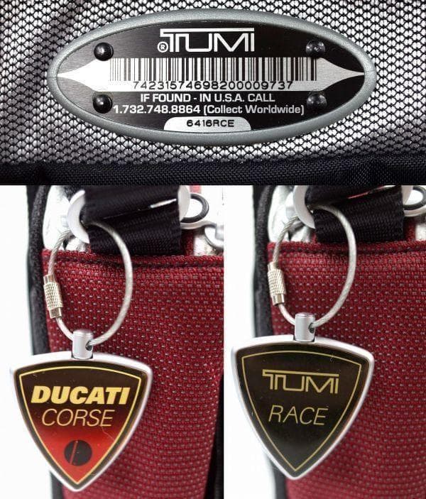 トゥミ 6416RCE T3 『ドゥカティ』 『AXIS』マップバッグ 【美品】