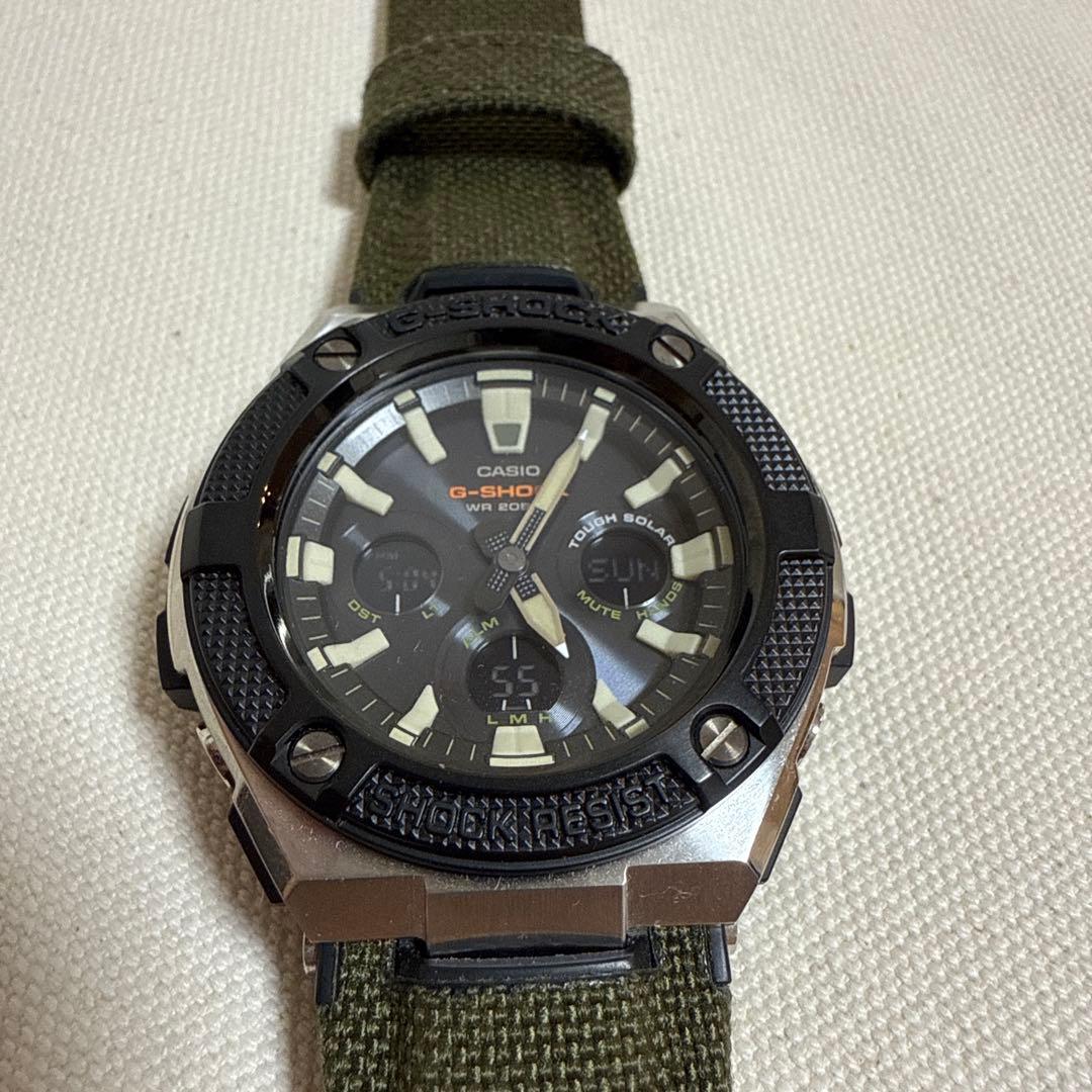 CASIO G-SHOCK　GST-S330AC 電波ソーラー　カーキグリーン