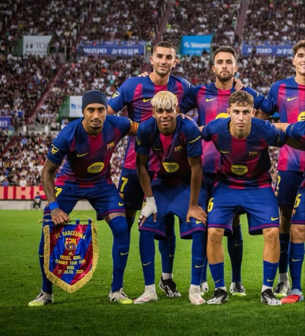 新品 FC Barcelona バルセロナ 25 26 ホーム ユニフォーム M