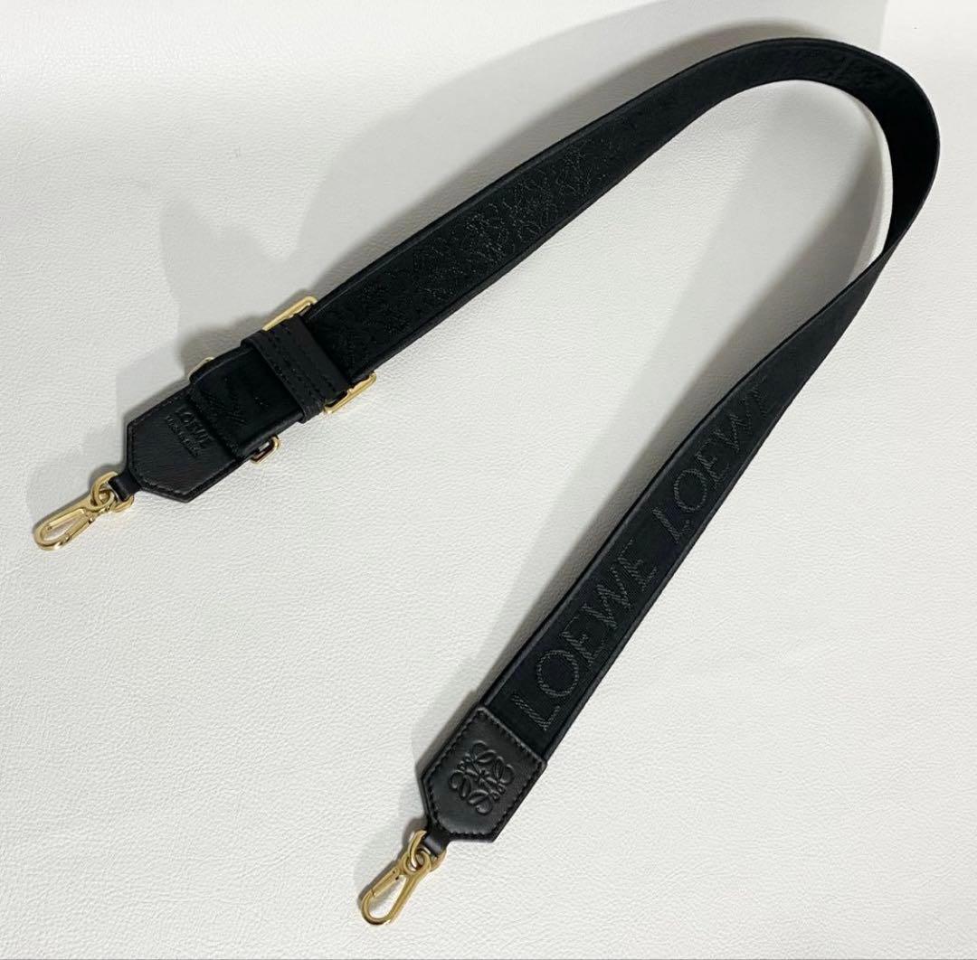LOEWE ロエベ アナグラム ストラップ 黒