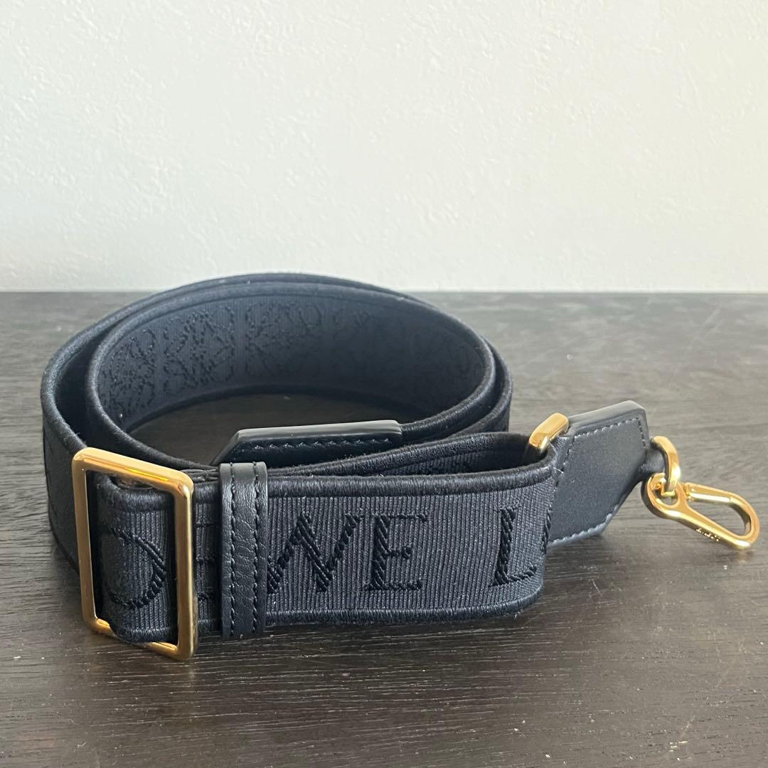LOEWE ロエベ アナグラム ストラップ 黒
