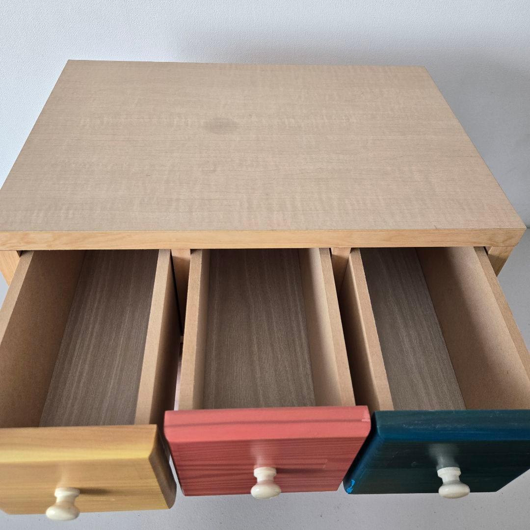 チェスト　カラフル　木製　引き出し　小物入れ　ポップ　かわいい