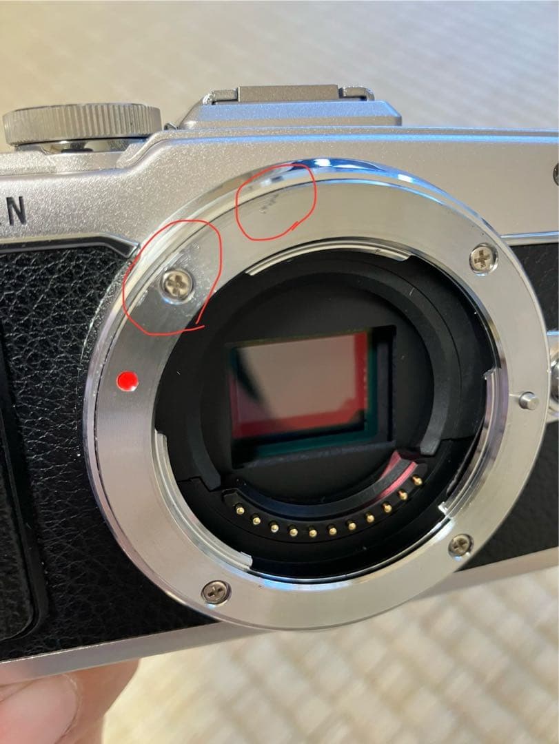 KRGMOLYMPUS PEN Lite E-PL7ボディシルバーレンズ無