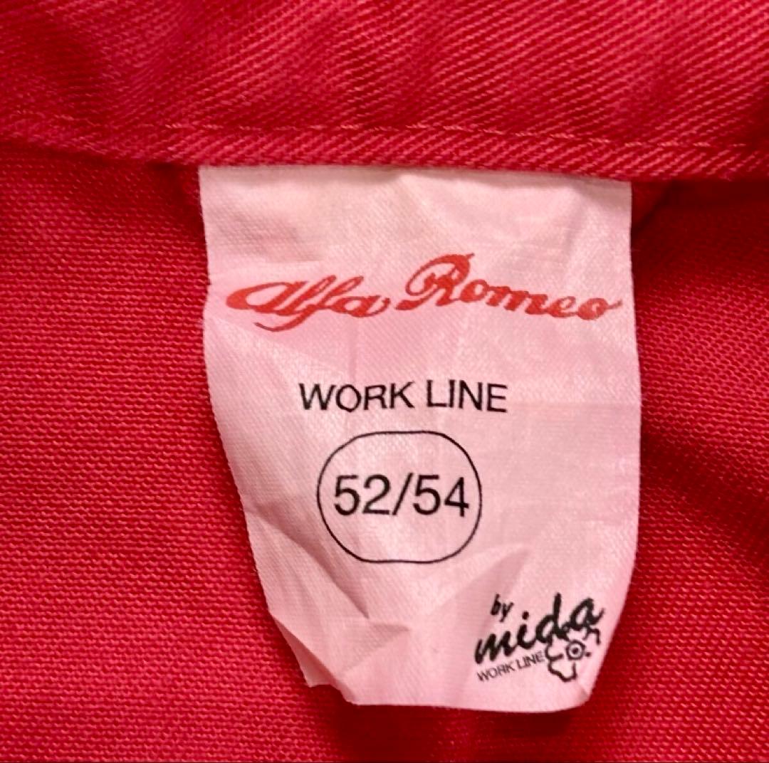 レア ALFA ROMEO アルファロメオ　オーバーオール メカニック つなぎ