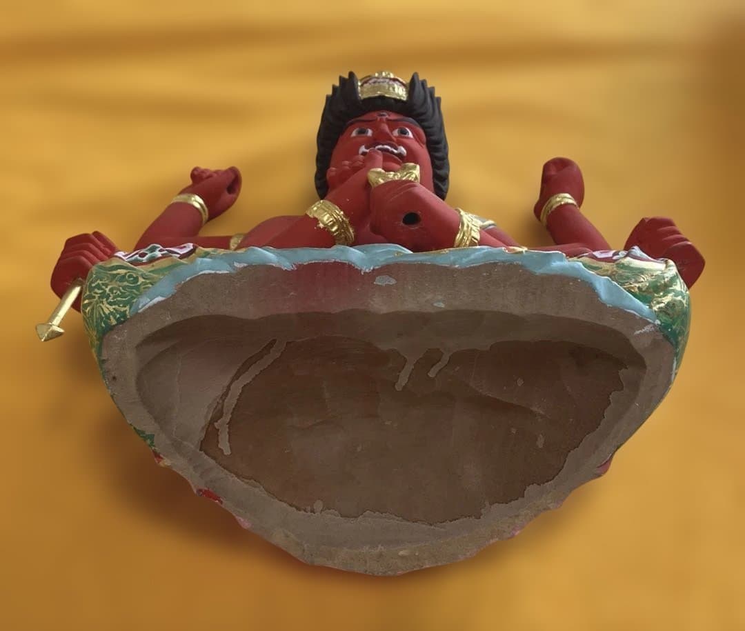 ☆愛染明王 極彩色仕様　坐像＊木像