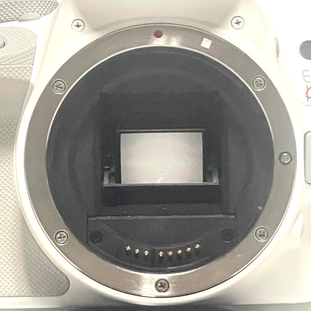 可愛くて軽量❣️ Canon EOS Kiss X7 ホワイト 手ブレ補正レンズ