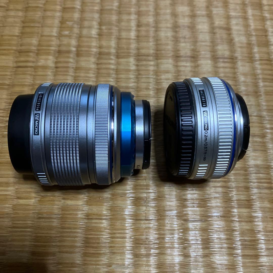 OLYMPUS E-PM1 シルバー レンズ2本セット