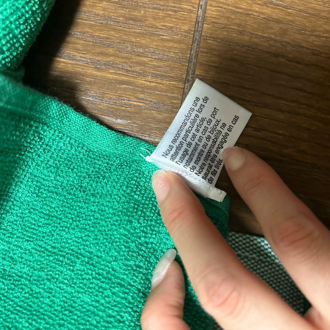 レア HERMES エルメス タオル グリーン バスタオル マット ビーチタオル