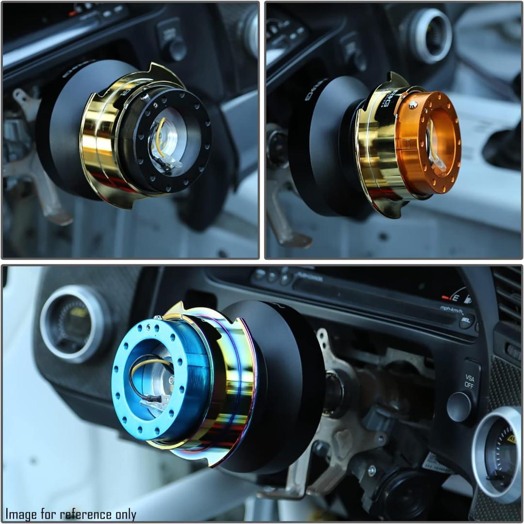 NRG クイックリリース 紫 SRK-200PP-TI チタン ステアリング