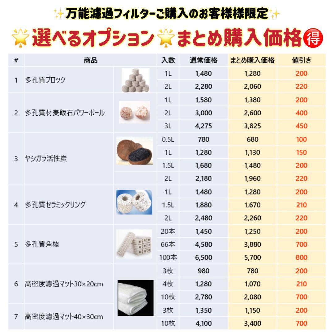 大型水槽用万能フィルター 最強濾過槽　外部式飼育濾過装置器　アクアリウム濾過槽