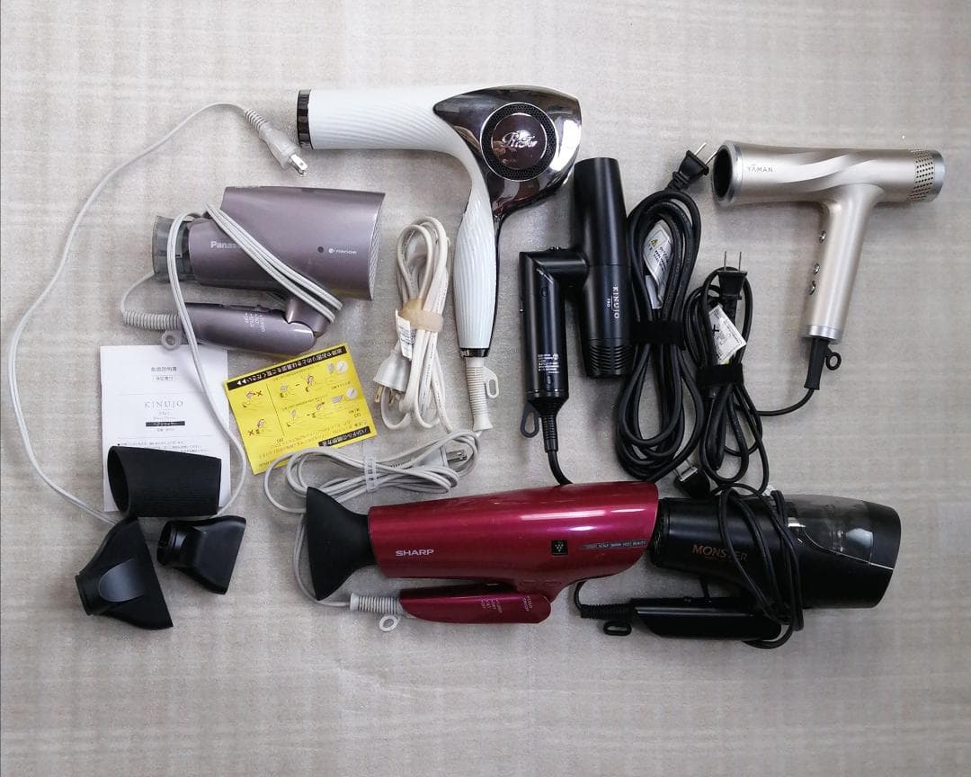 ジャンク品まとめ売り　ドライヤー　ヘアアイロン
