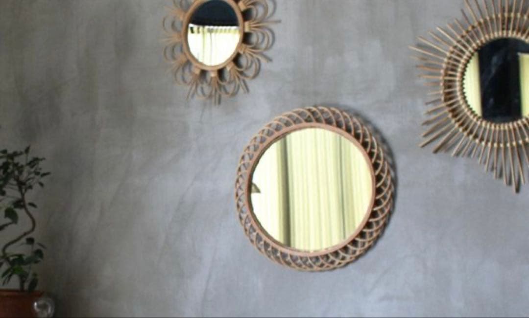 ロッタ ラタン ミラー エリプス L