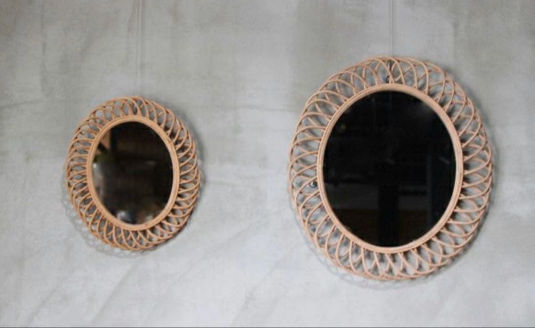 ロッタ ラタン ミラー エリプス L