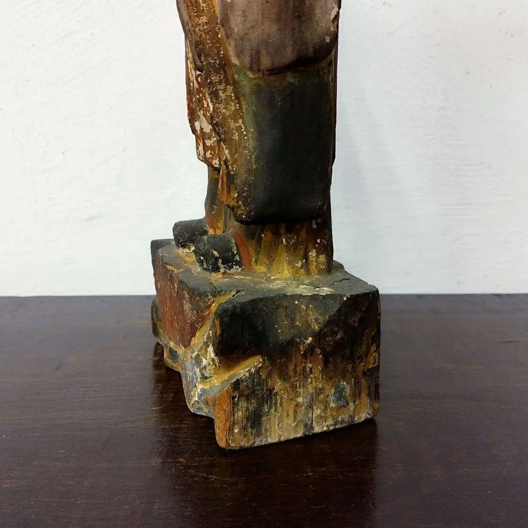 仏教美術  木彫  神像  仏像  時代  アンティーク