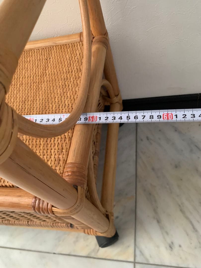 【yuさん専用】ラタン　籐　収納棚　ラック　アーチ型　ラタン家具　ビンテージ