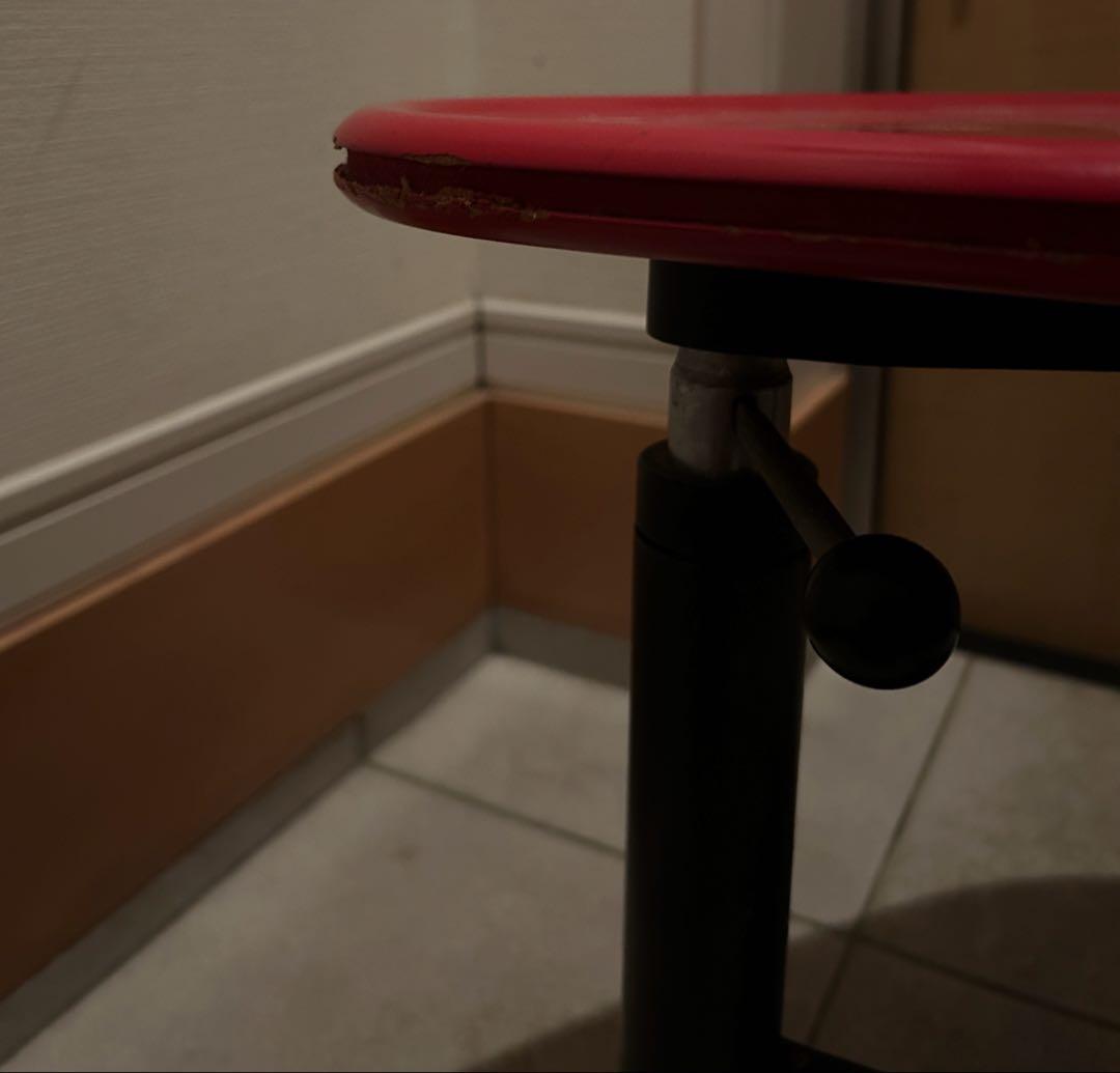 カッシーナ CASSINA KICK サイドテーブル 赤 昇降式　ジャンク