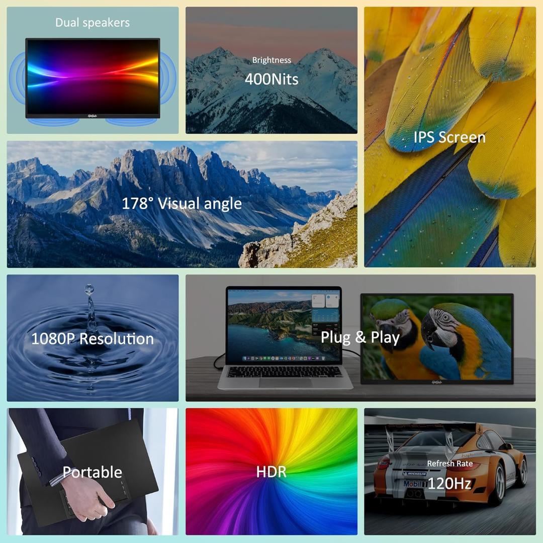 【開封済・未使用】Tpsmtdis　18.5インチポータブルモニター　ブラック②