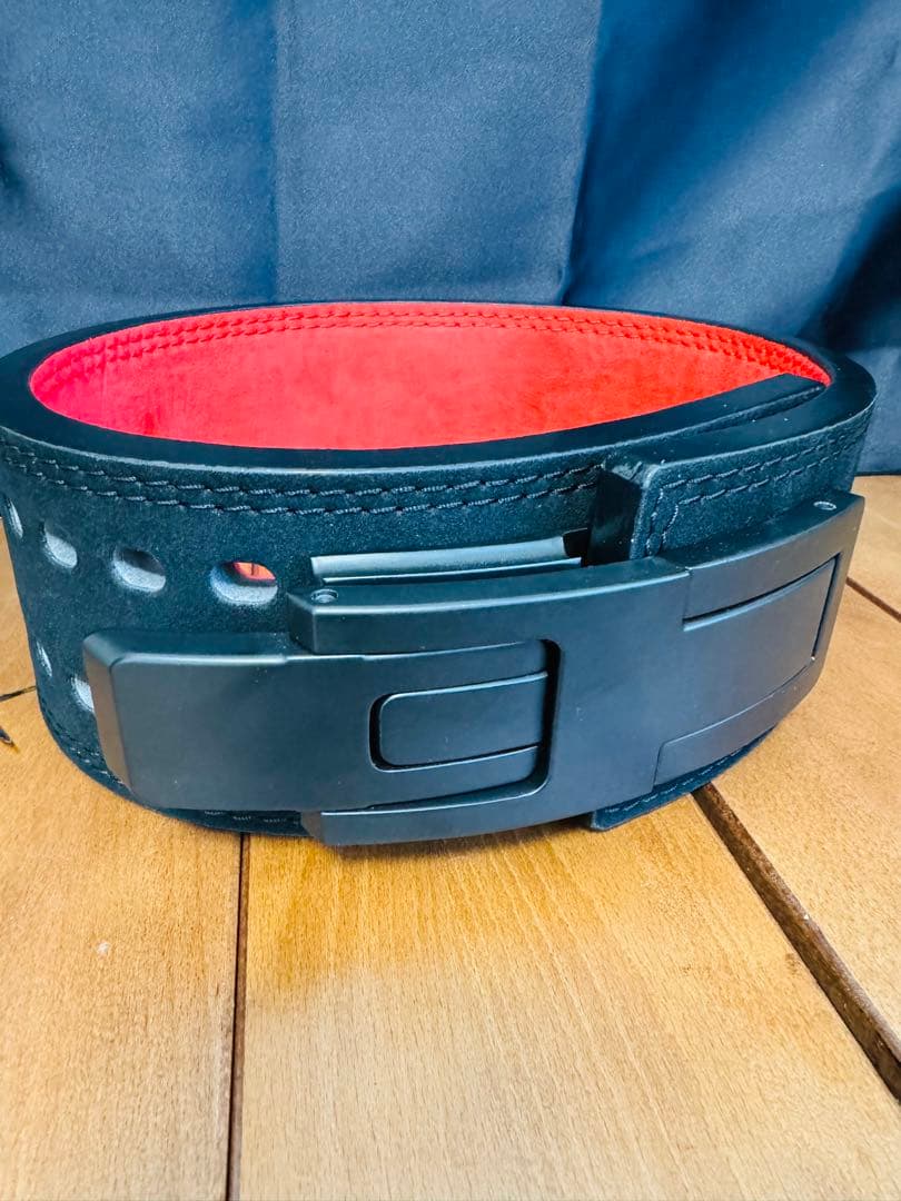 筋トレ パワーベルト レバーアクション式 高重量 本革 14mm厚 Mサイズ