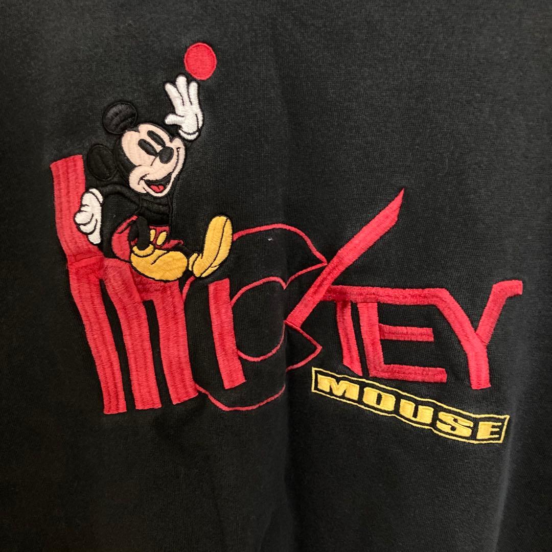【希少サイズ3XL】Disney ミッキーマウス スウェット トレーナー 刺繍
