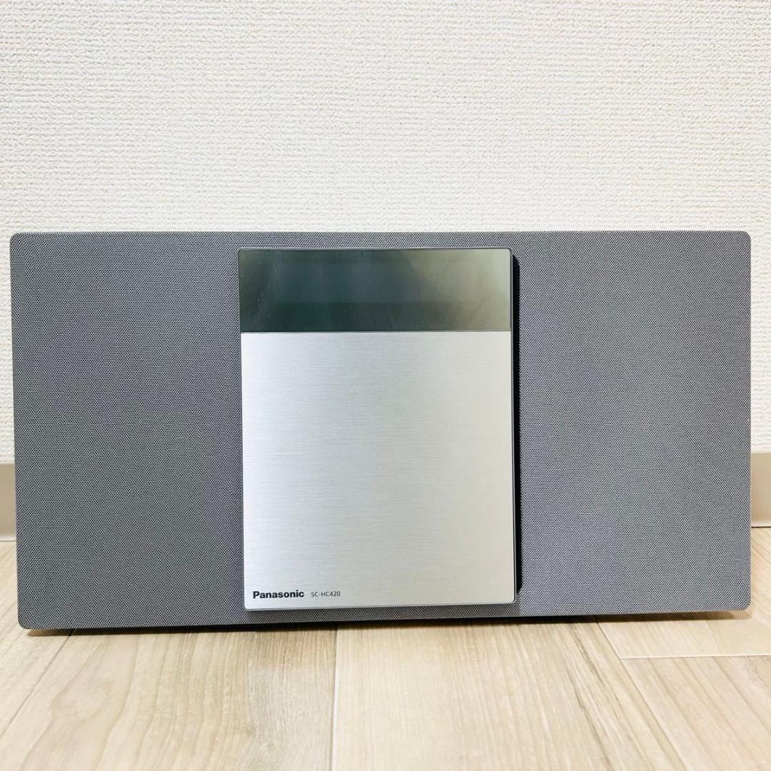 パナソニック SC-HC420-S コンパクトステレオ Bluetooth CD