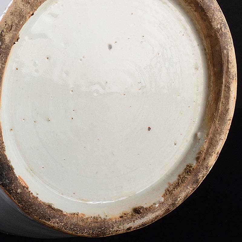 中国　青花　鳳凰花文　双耳瓶　高さ約43cm　M　R7622F