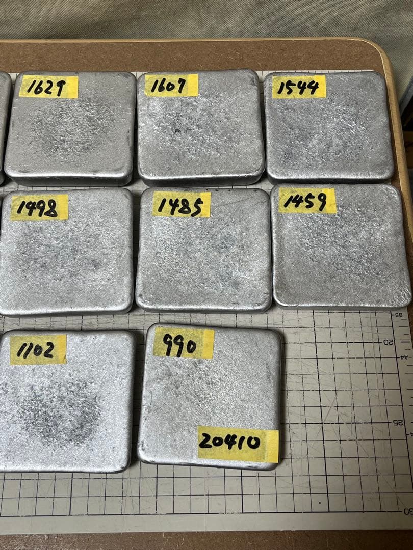 溶解用として、鉛の塊！鉛インゴット？　20.410kg