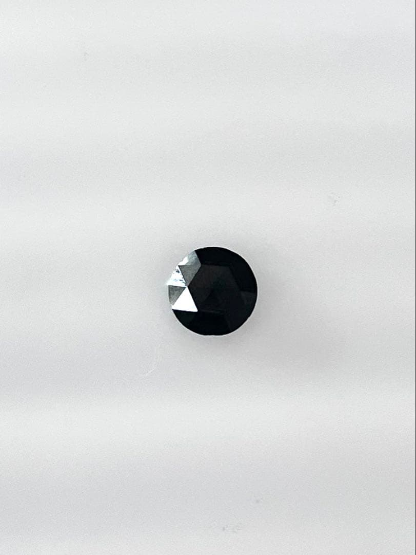 PT天然ブラックダイヤ 片耳ピアス 1.0ct 鑑別カード付き