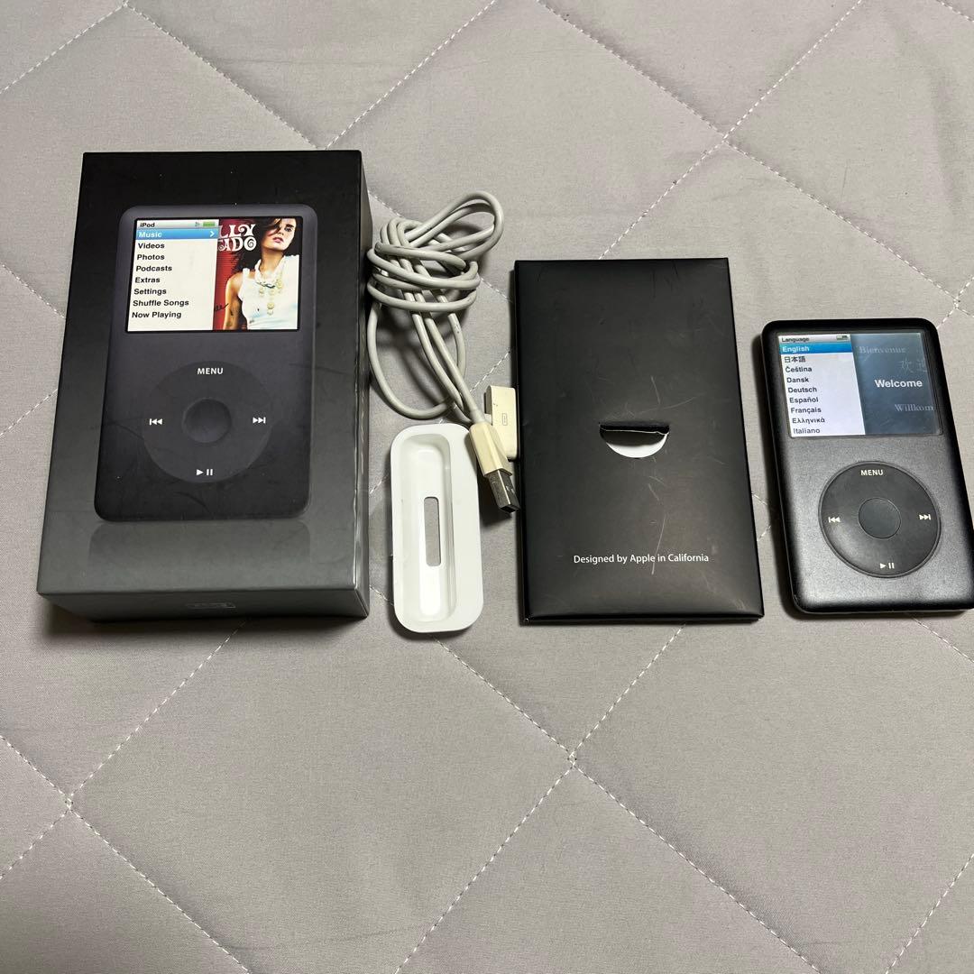 Apple iPod 80GB 本体と付属品