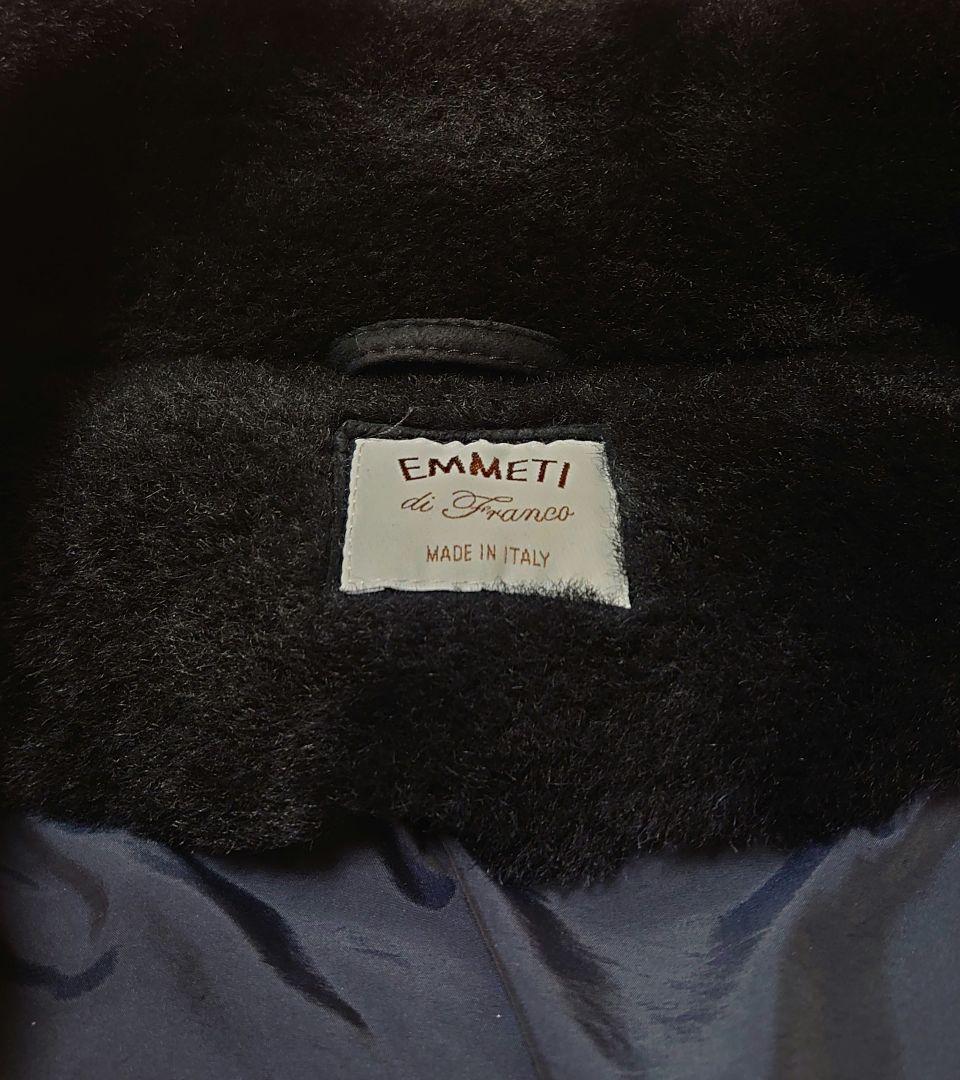 エンメティ 46 М VLADIMIR ムートン ダウン ジャケット 紺