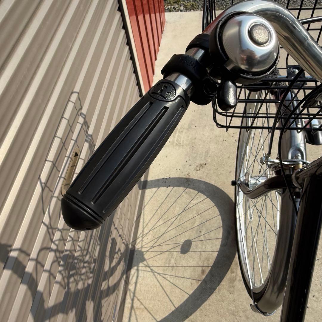 ママチャリ　27インチ　ブラック　６段変速　おしゃれ